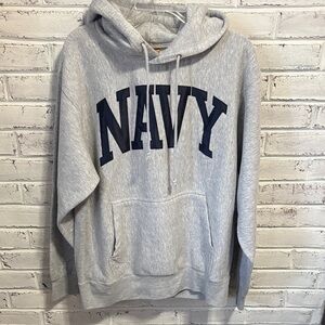 MV Sport Gray NAVY Men's Hoodie Size Medium